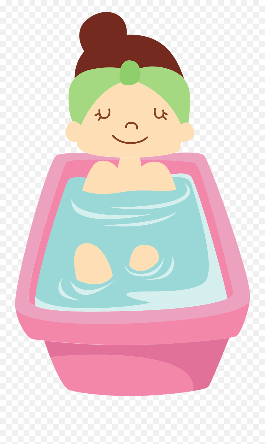 Woman Is Bathing Clipart Free Download Transparent Png Emoji,Bathing Clipart