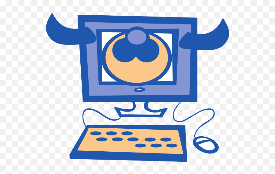 Cow Computer Png Clip Art Cow Computer Transparent Png Emoji,Free Computer Clipart