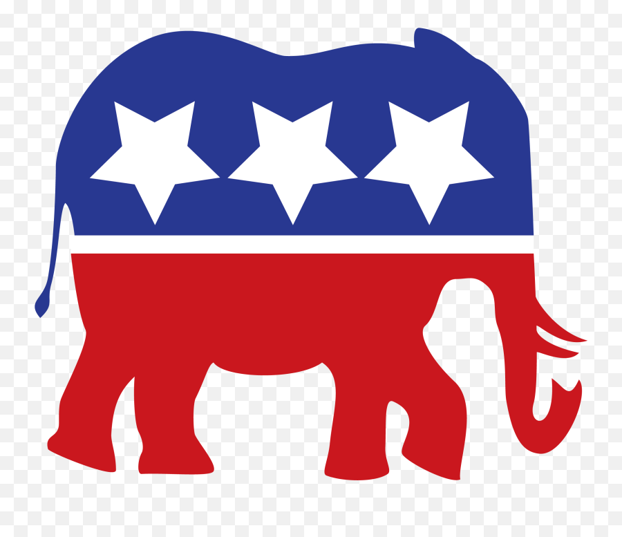 Free Republican Logo Transparent - Republican Elephant Transparent Png Emoji,Gop Logo