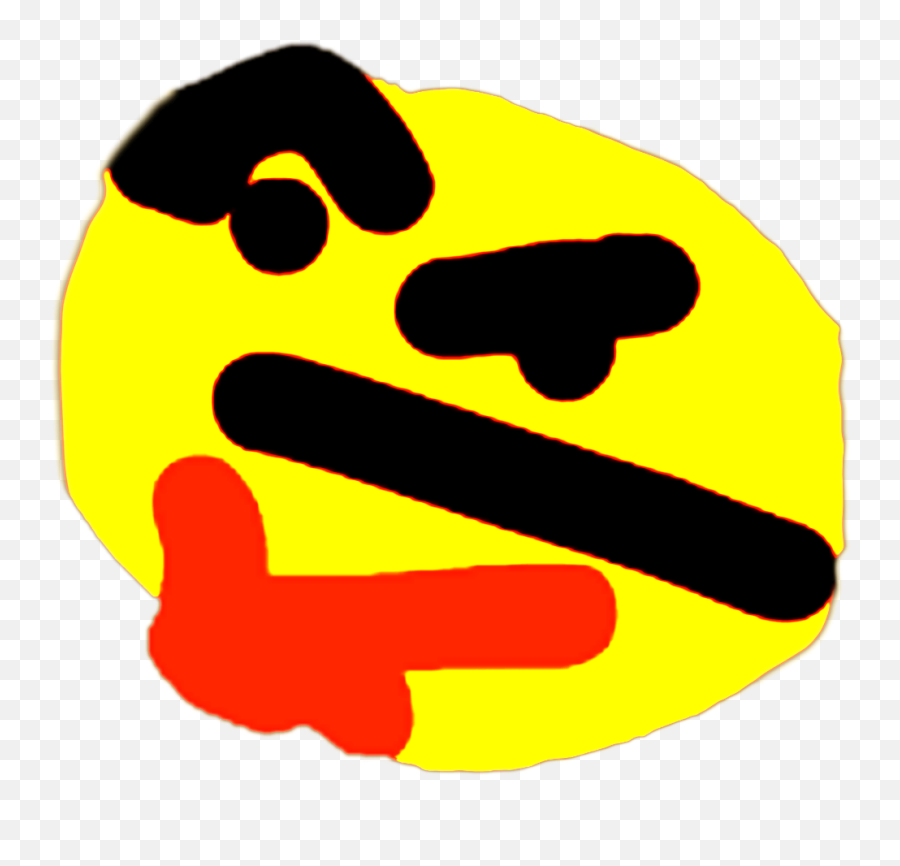 Discord Thinking Emoji Png - Thinking Emoji Deep Fried,Thinking Emoji Transparent