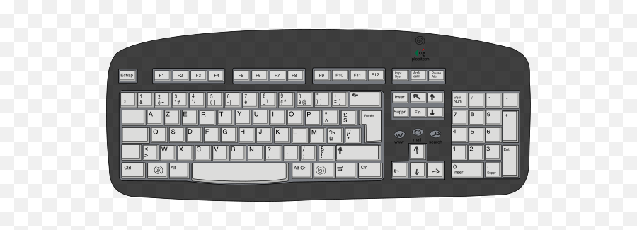 Plopitech Keyboard Png Clip Art - Keyboard Mouse Clipart Top View Emoji,Keyboard Clipart