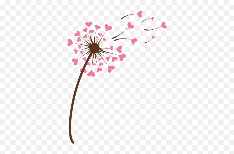 Hydrangea Clipart Pink Dandelion - Sympathy Tattoos Emoji,Dandelion Clipart