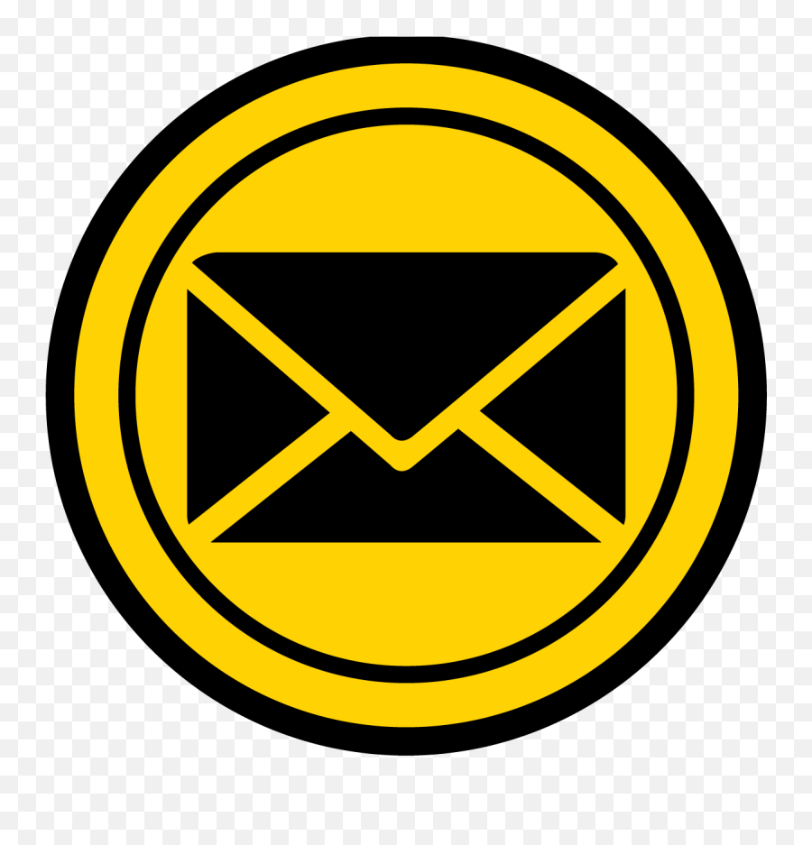 Email Address Logo Clipart - Black And Yellow Email Icon Emoji,Post Office Logo