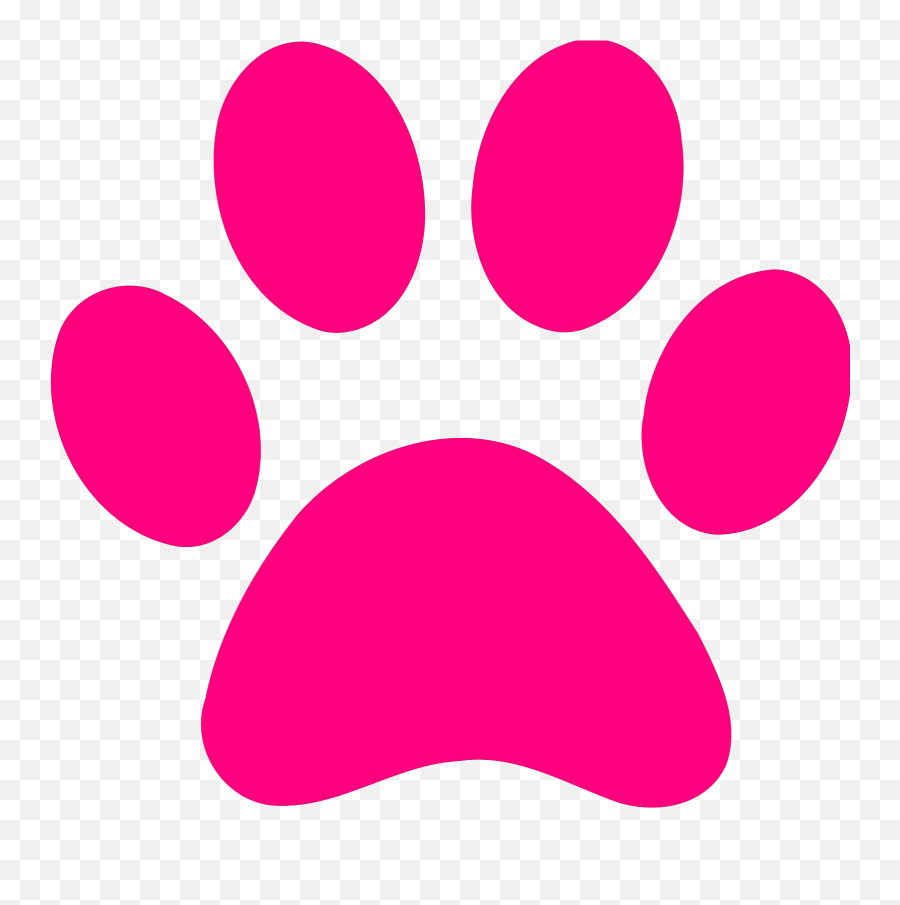Dog Clipart Transparent Background - Pink Panther Paw Print Emoji,Dog Transparent Background
