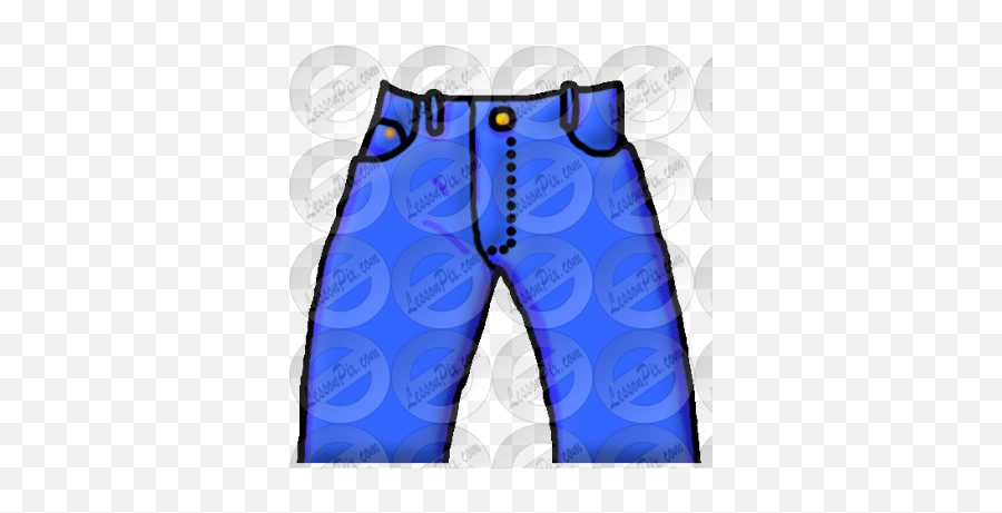 Jeans Picture For Classroom Therapy Use - Great Jeans Clipart Bermuda Shorts Emoji,Jeans Clipart