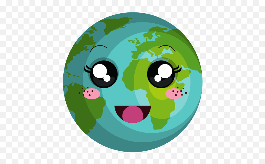 Planets Clipart Kawaii - Dibujos Kawaii Mundo 550x550 Cute Green Star Cartoon Emoji,Planets Clipart