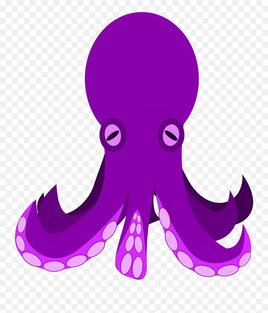 Clipart Octopus 2 - Purple Octopus Clipart Emoji,Octopus Clipart