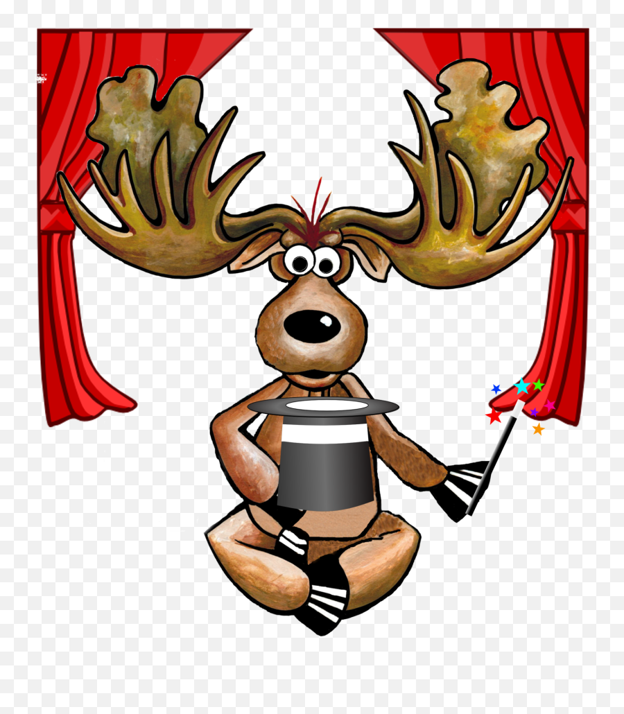 Moose - Talentshow Happy Thanksgiving Moose Transparent Fictional Character Emoji,Talent Show Clipart