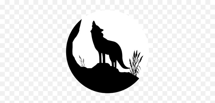Wolf Silhouette - Graphics Emoji,Wolf Silhouette Png