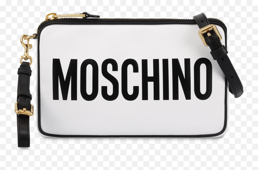 Shoulder Bag With Logo - Moschino Emoji,Moschino Logo