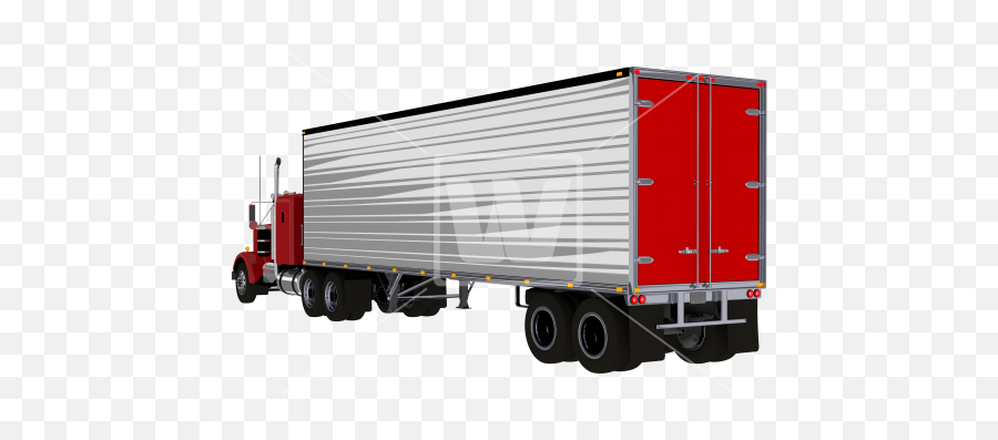 Download Red Semi Truck Png - Commercial Vehicle Emoji,Semi Truck Png