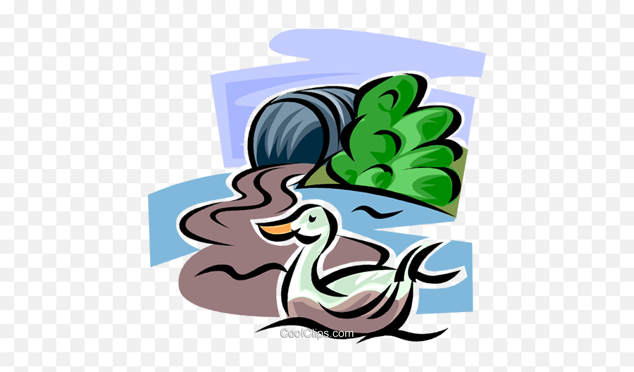 Pollution Royalty Free Vector Clip Art - Water Pollution Cartoon Png Emoji,Pollution Clipart