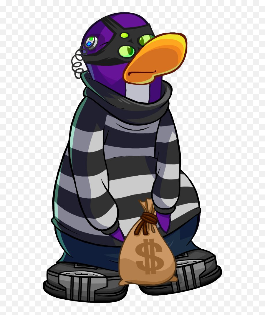 Robber Pics - Custom Penguin Club Penguin Emoji,Robber Clipart