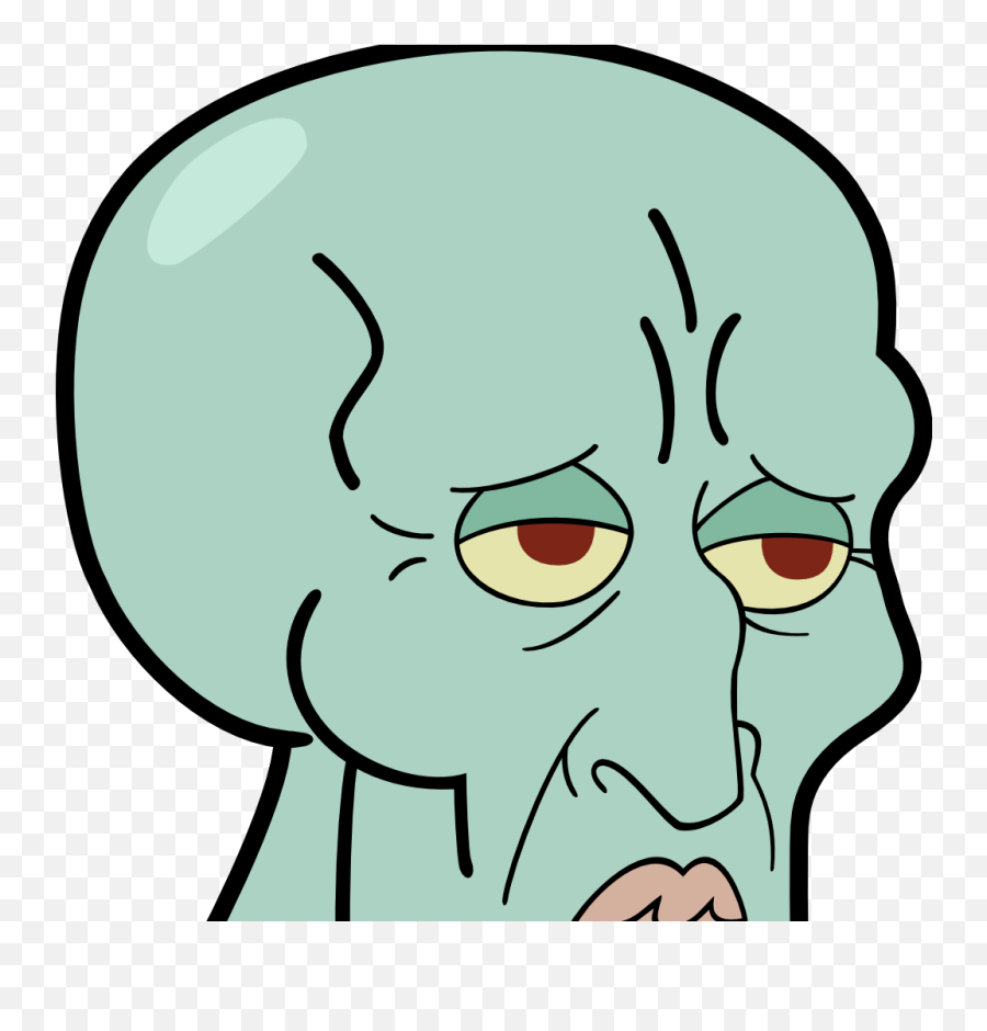 Download Handsome Squidward - Full Size Png Image Pngkit Handsome Squidward Head Emoji,Squidward Transparent
