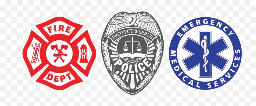 Download Police Fire Ems Logo Png Image With No Background - First Responder Badges Emoji,Ems Logo