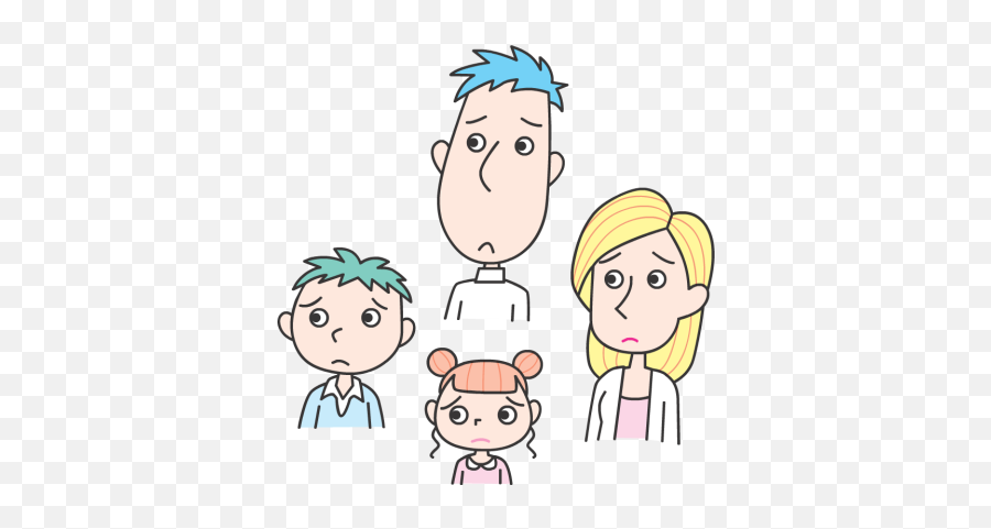 Family Sad Clipart Png Image With No - Sad Family Clipart Emoji,Sad Clipart