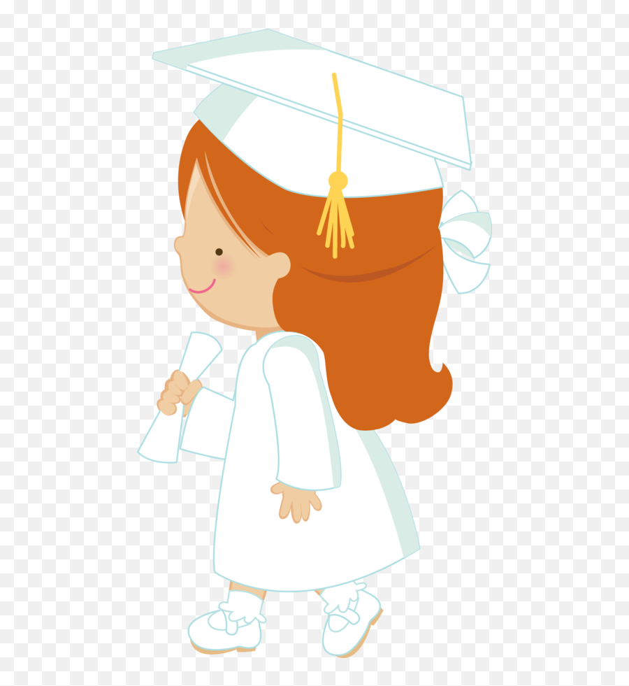 Minus - Say Hello Graduation Girl Girls Applique Square Academic Cap Emoji,Kindergarten Graduation Clipart