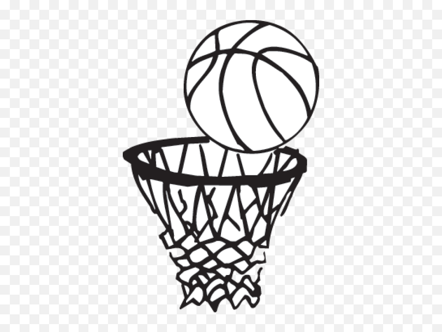 Hoop Png And Vectors For Free Download - Dlpngcom Basketball Sports Clipart Black And White Emoji,Basketball Hoop Clipart