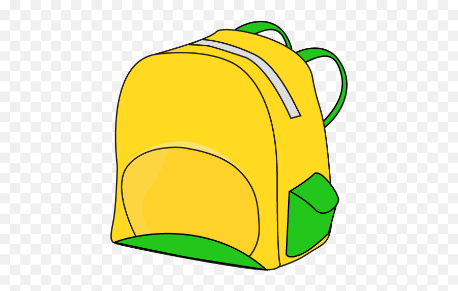 School Backpack Clipart Free Images 10 - Yellow School Bag Clipart Emoji,Bag Clipart