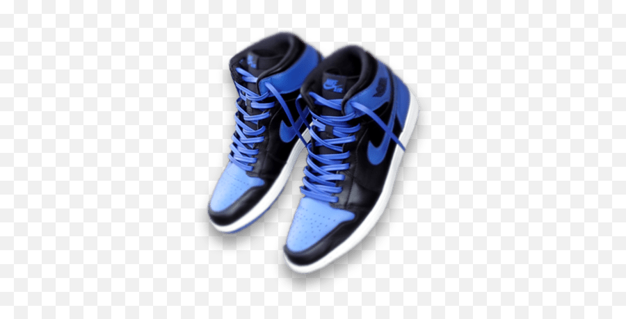 Download Royal Blue Leather Shoe Laces In Jordans - Shoe Png Emoji,Jordan Shoes Png