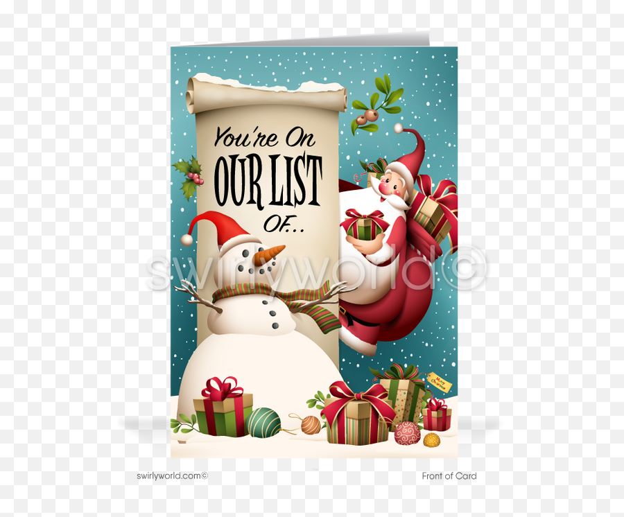 Humorous Holiday Tagged Humorous Holiday Cards - Swirly Emoji,Vintage Snowman Clipart