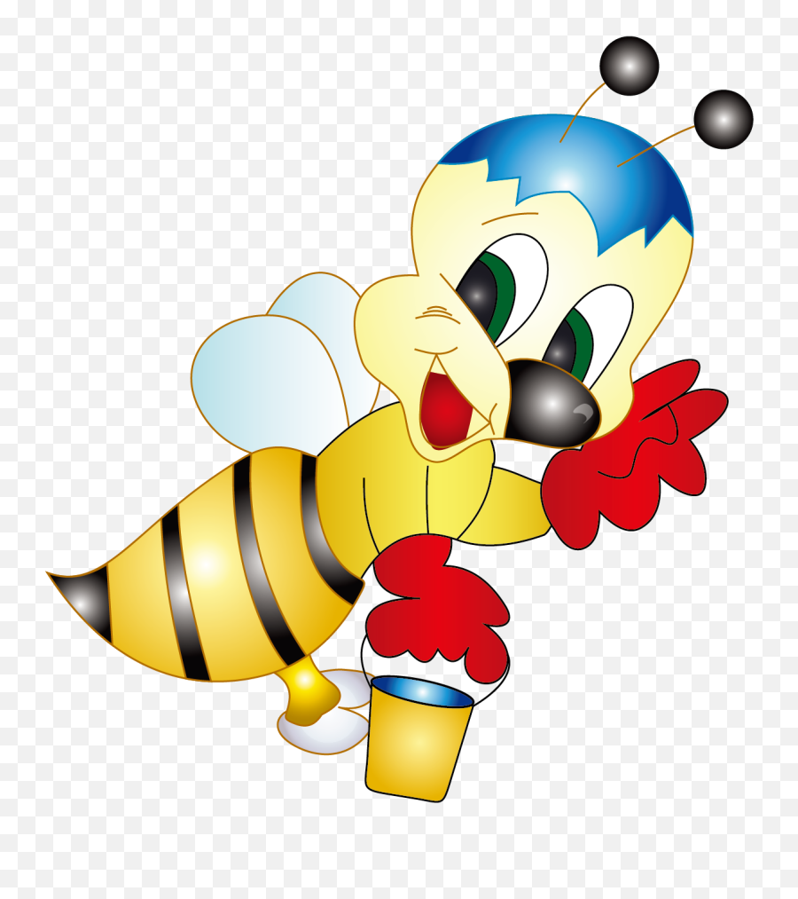 Download Honey Cartoon Bee Png Free Photo Clipart Png Free - Bees Emoji,Honey Clipart