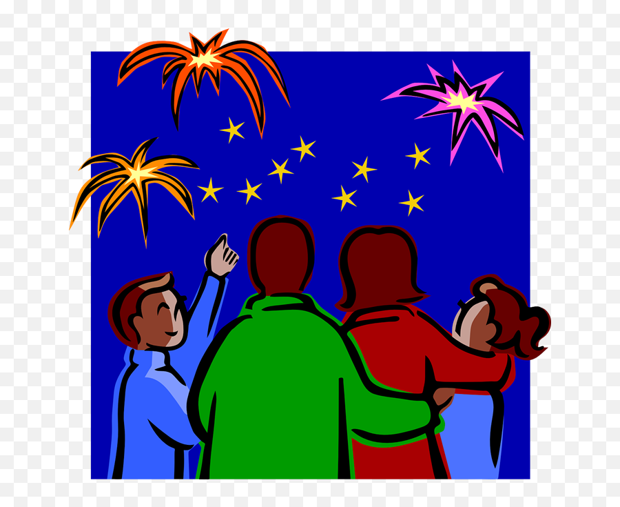 Animated Clipart Fireworks - Clipartix Celebrating New Year Cartoon Emoji,Fireworks Png