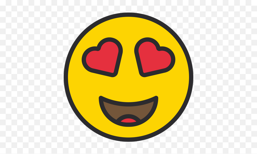 Smiling Face With Heart Eyes Emoji Icon - Heart Eyes Emoji Log,Heart Eyes Emoji Png