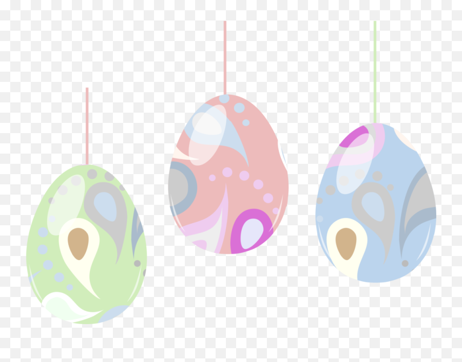 Circle Easter Bunny Easter Egg Png - Easter Hanging Image Clipart Emoji,Easter Eggs Png