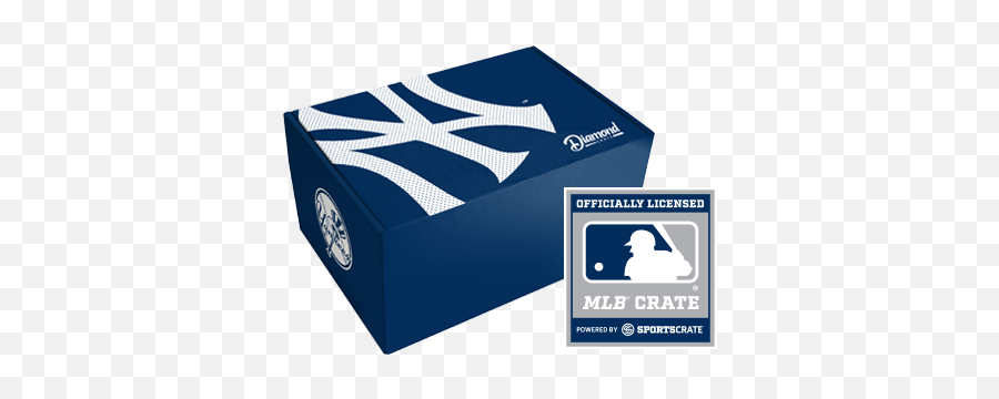 New York Yankees Diamond Crate From - Cardboard Packaging Emoji,New York Yankees Logo