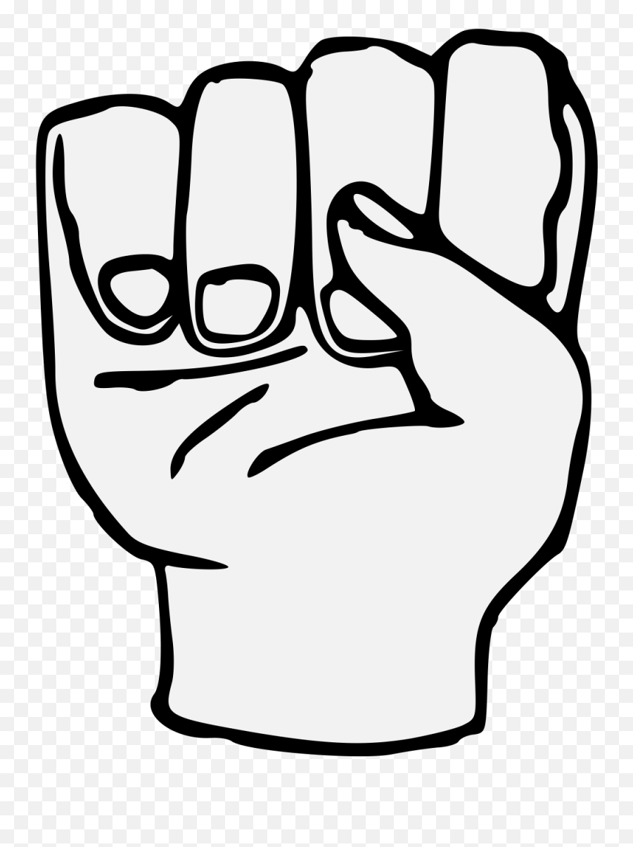 Fist - Traceable Heraldic Art Fist Emoji,Fist Png