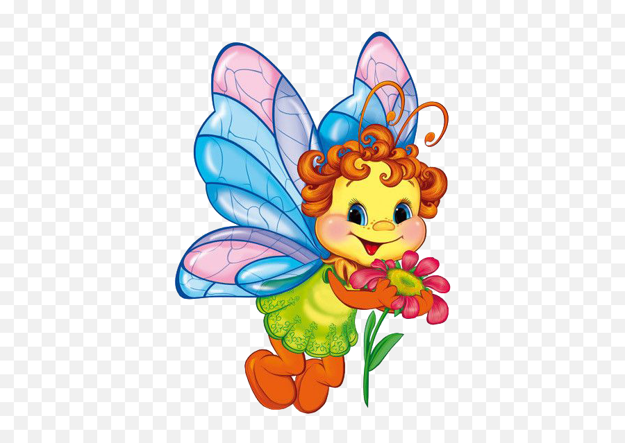 Butterfly Bee Insect Cartoon Clip Art - Cartoon Clip Art Butterfly Emoji,Beautiful Clipart