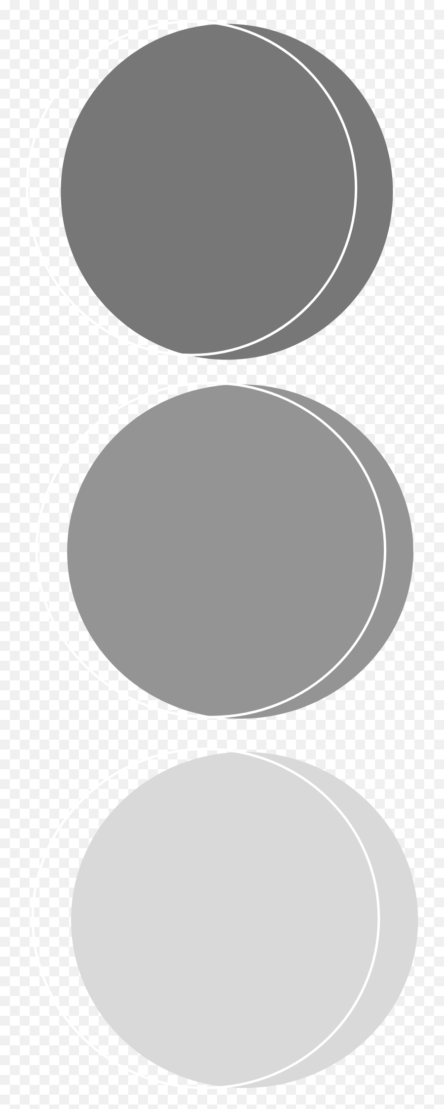 Aesthetic Circles Grey Gray Overlay Sticker By Tal - Dot Emoji,Grey Circle Png