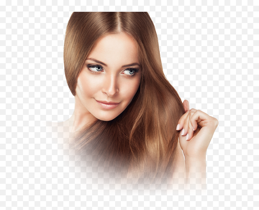 Download Model Hair Smooth - Hair Colour With Face Emoji,Hair Model Png