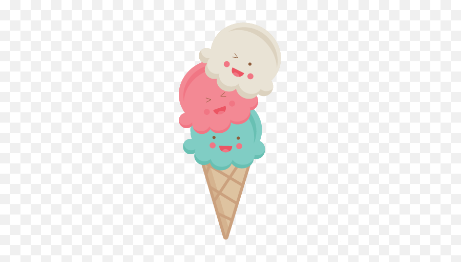 Happy Ice Cream Cone Svg Scrapbook Cut Emoji,Ice Cream Cone Transparent Background