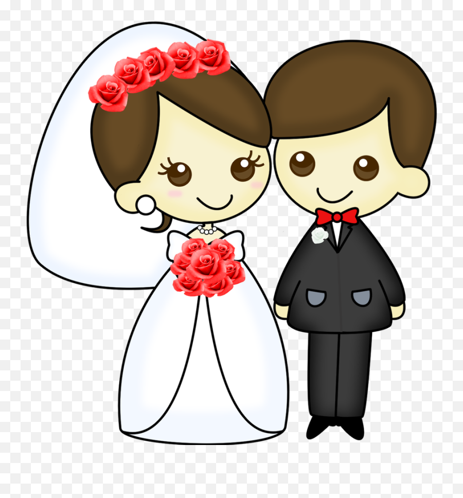 Download Hd Married Clipart Png - Dibujos De Matrimonio Emoji,Boda Png