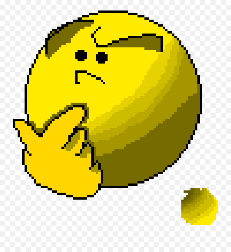 Pixilart - Thinking Emoji By Smg4kid Happy,Thinking Emoji Png