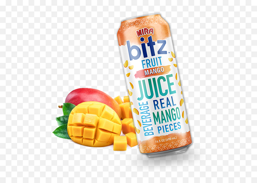 Bitz Mango Juice With Real Mango Pieces U2013 Mira International Emoji,Mango Transparent