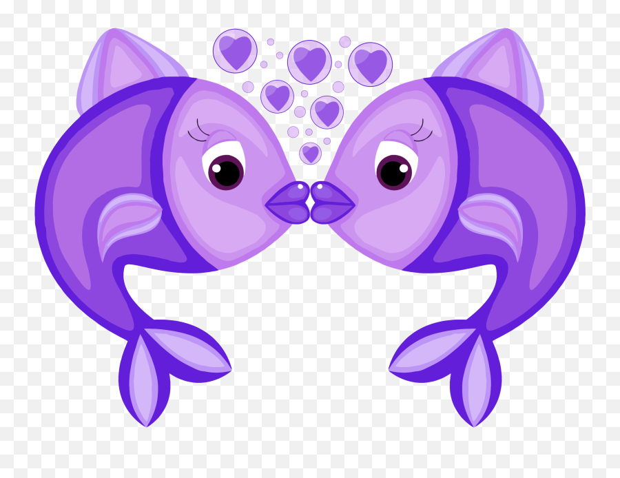 Fish Kiss Clip Art Image - Clipsafari Emoji,Kisses Clipart