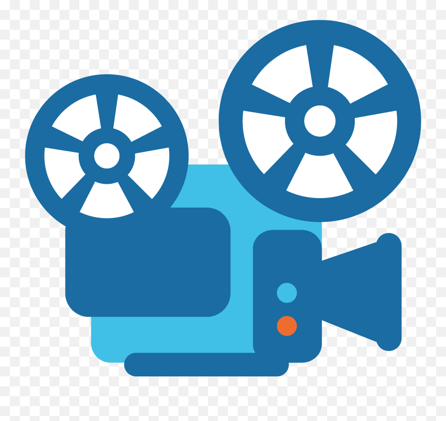 Film Projector Emoji Clipart Free Download Transparent Png - Twitter,Movie Reel Clipart