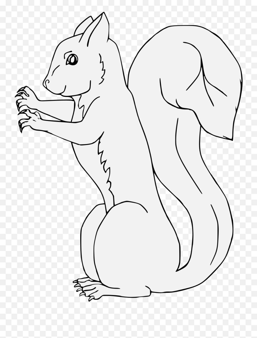 Squirrel - Traceable Heraldic Art Fox Squirrel Emoji,Squirrel Png