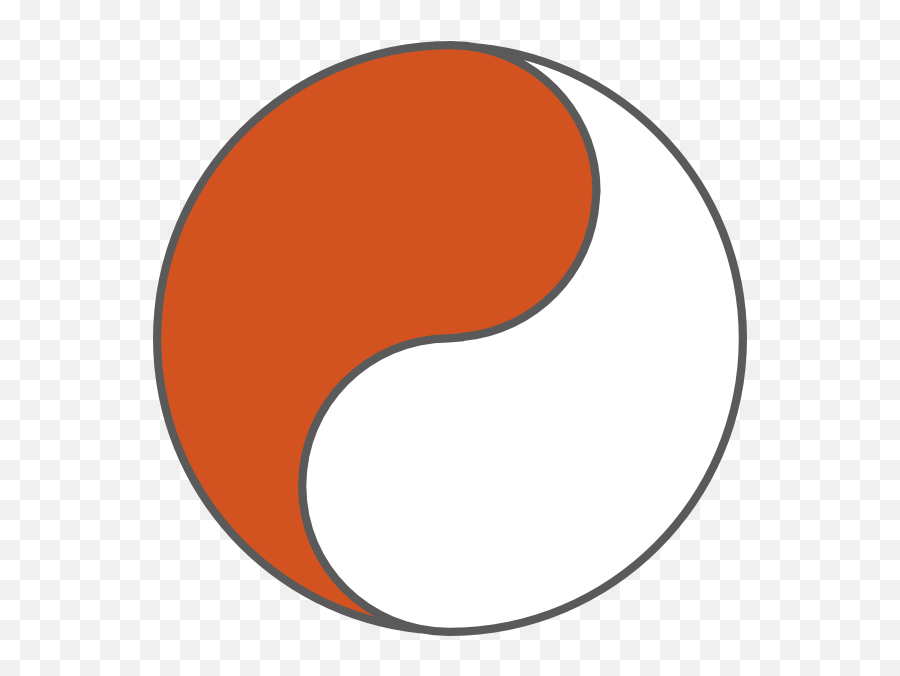 Ying Yang - Orange And White Yin Yang Hd Png Download Yin And Yang Red And White Png Emoji,Yin And Yang Png