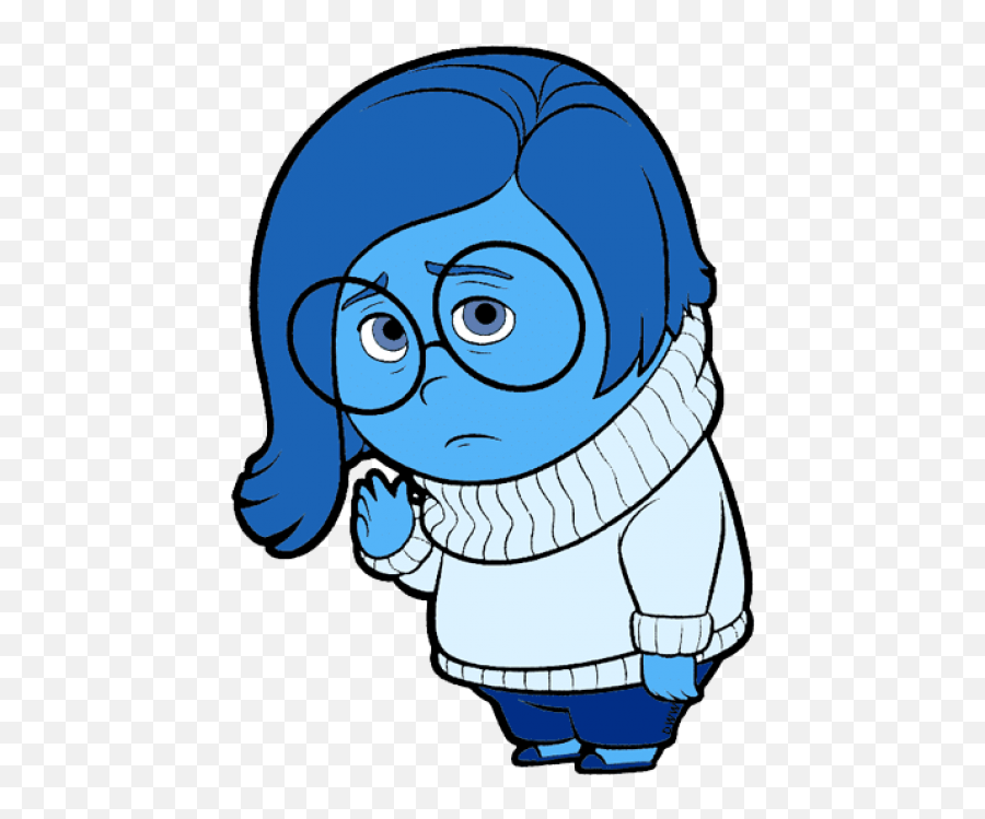 Sadness Inside Out Clip Art - Sadness Inside Out Clipart Emoji,Anger Clipart