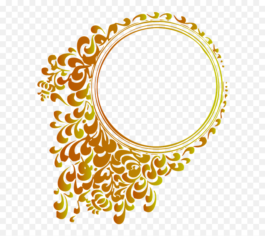 Download Cells Png - Gold Circle Frame Png Full Size Png Design Gold Circle Png Emoji,Yellow Circle Png