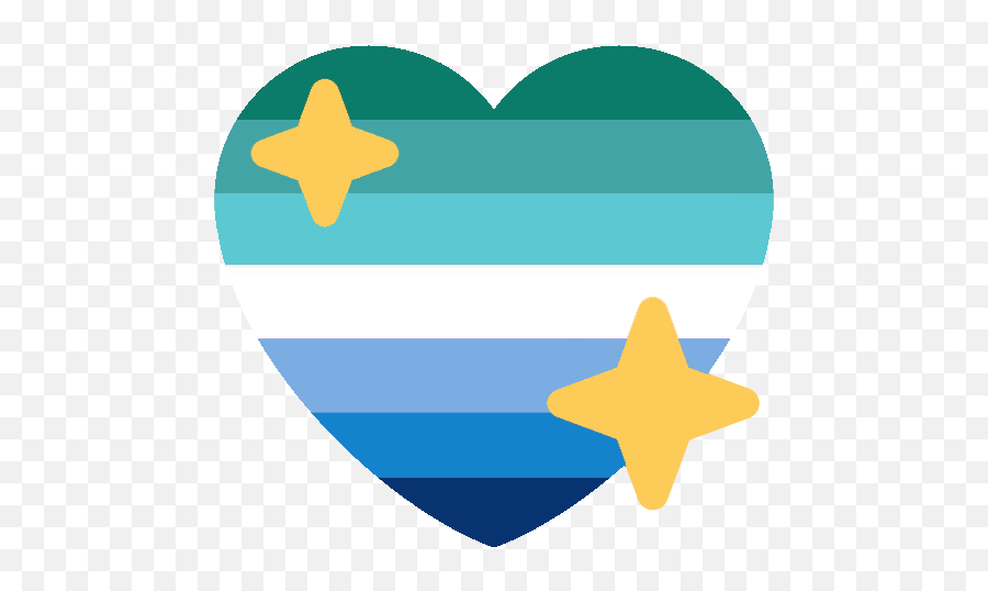 Maleprideheart - Discord Emoji Mlm Heart Emoji Discord,Transparent Heart Emojis