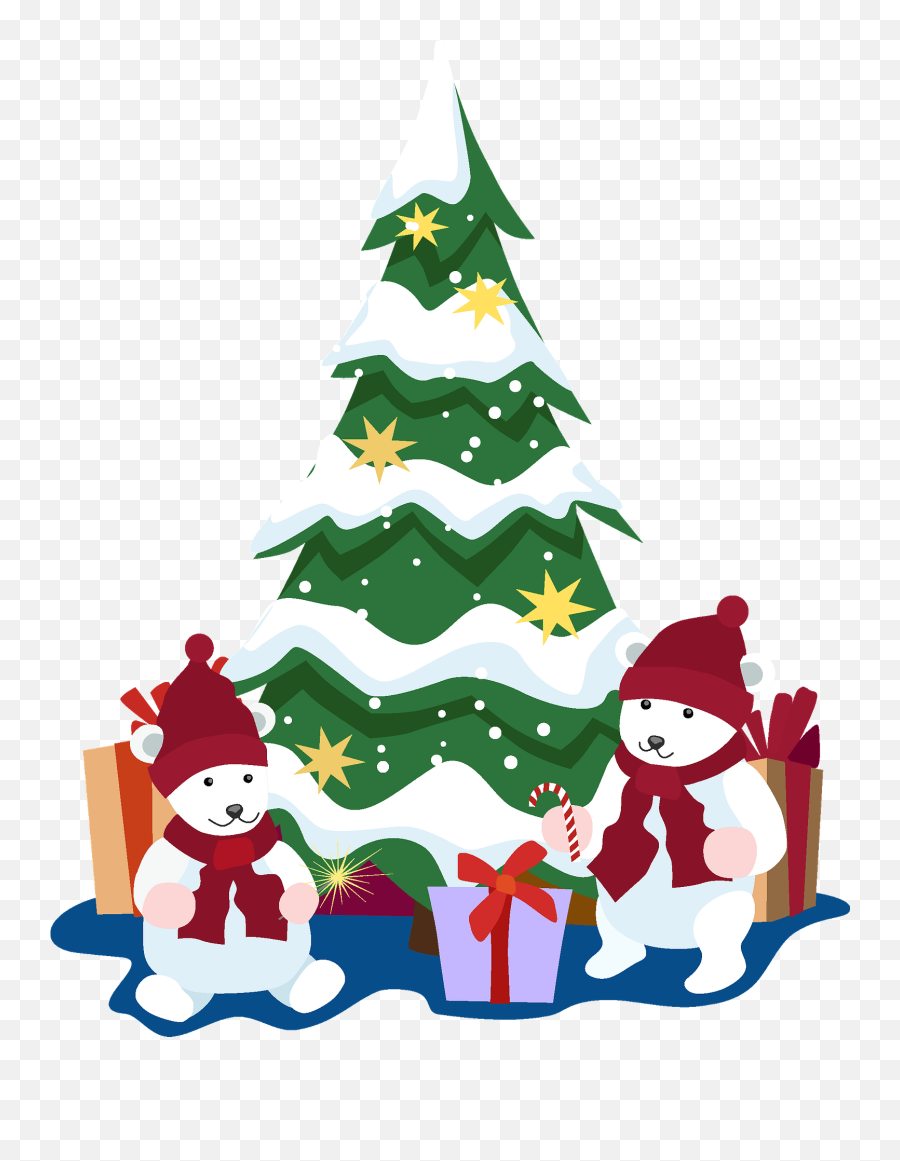 Christmas Tree Clipart - Christmas Tree Cli Art Emoji,Christmas Tree Clipart