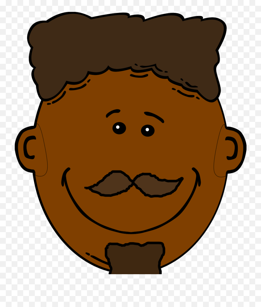 Black Smiling Man Svg Clip Arts Download - Download Clip Art Black Boy Cartoon Face Emoji,Smiling Clipart