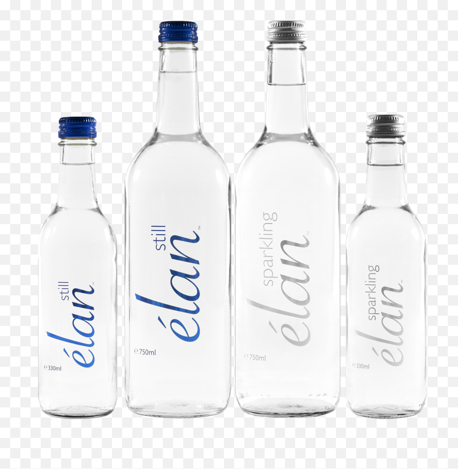 Elan Sparkling Water Glass Range - Glass Bottle Hd Png Empty Emoji,Water Glass Png