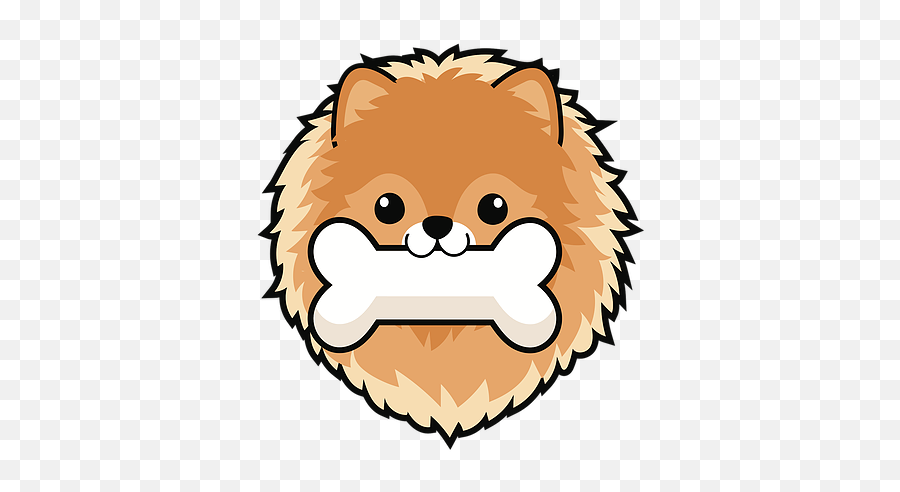 Pomeranian - Animado Perro Pomerania Dibujo Emoji,Pomeranian Clipart