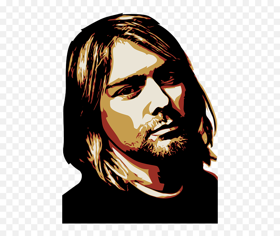 Kurt Cobain Face Spiral Notebook Emoji,Kurt Cobain Png